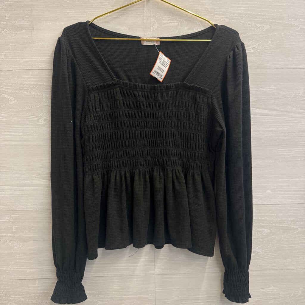Altar'd State Black Long Sleeve Top Large