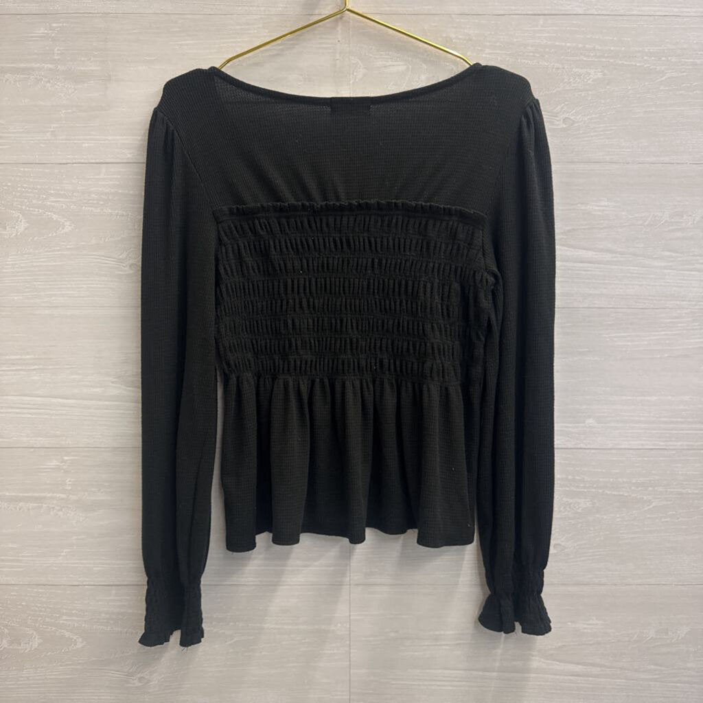 Altar'd State Black Long Sleeve Top Large