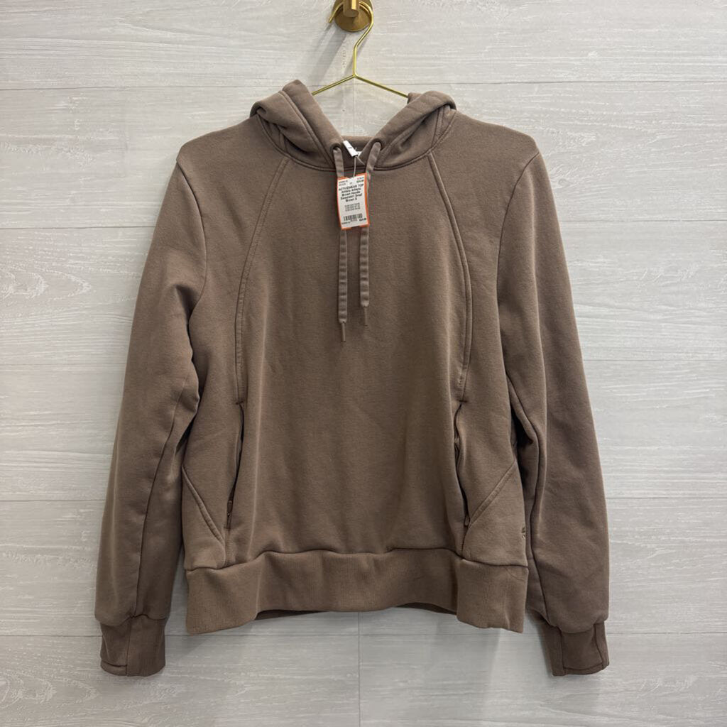 Athleta Brown Hoodie Sweatshirt Small