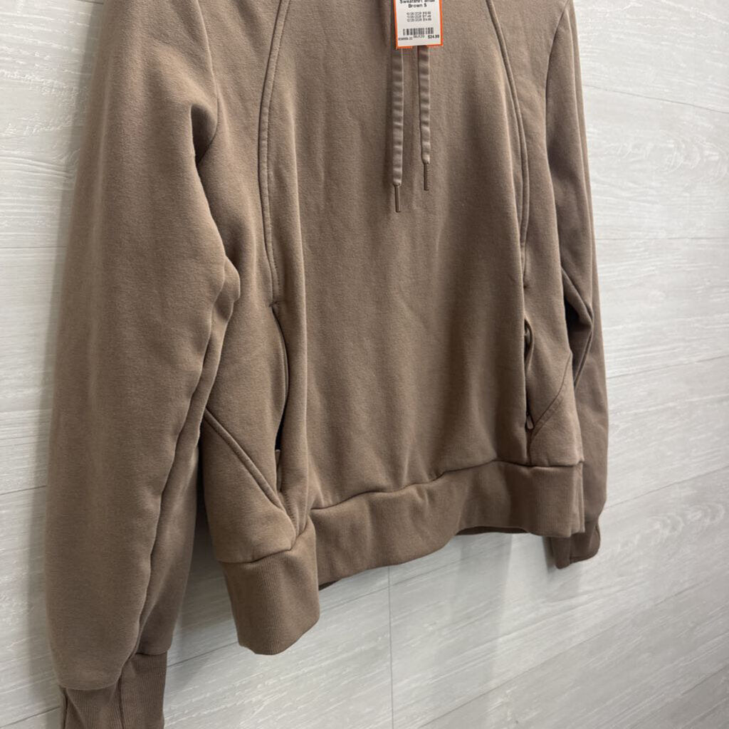 Athleta Brown Hoodie Sweatshirt Small