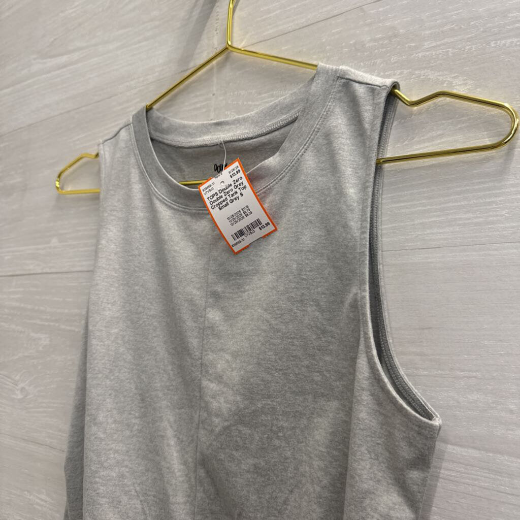 Double Zero Grey Cropped Tank Top Small