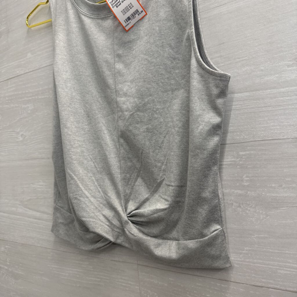 Double Zero Grey Cropped Tank Top Small