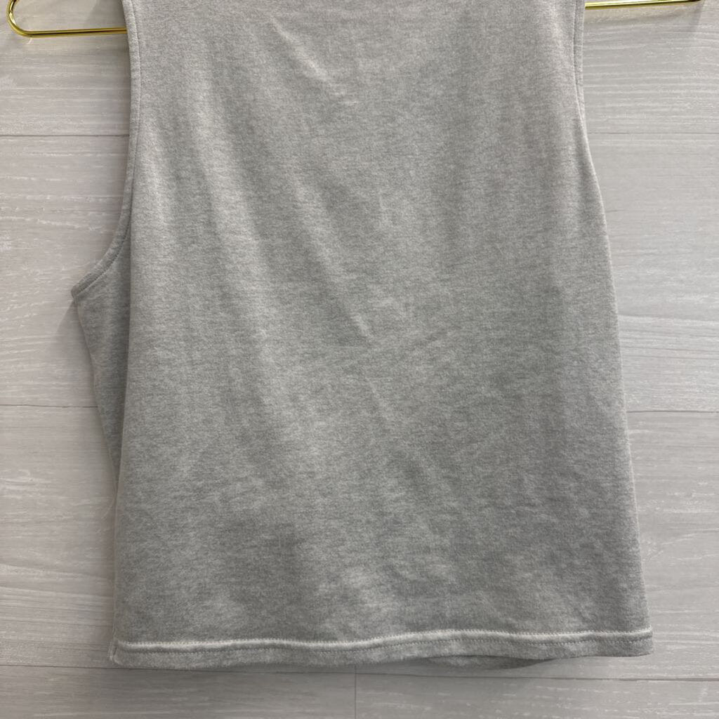 Double Zero Grey Cropped Tank Top Small