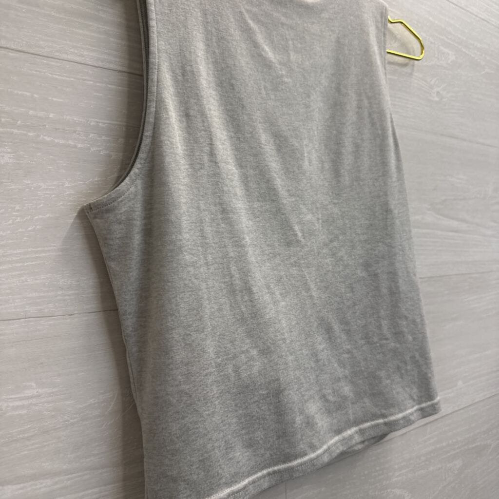 Double Zero Grey Cropped Tank Top Small