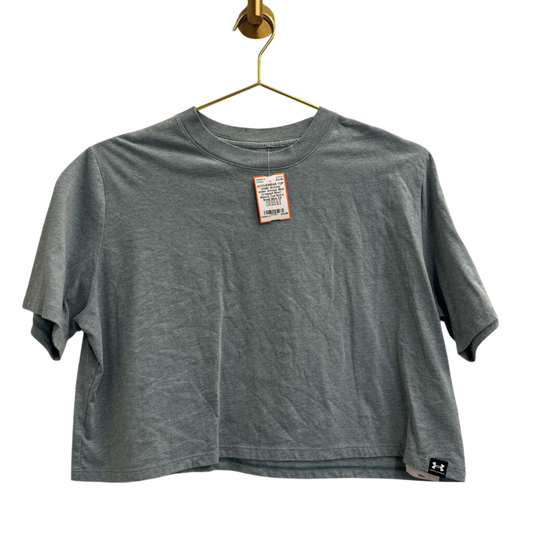 Under Armour Blue Cropped Short Sleeve Top Extra Small
