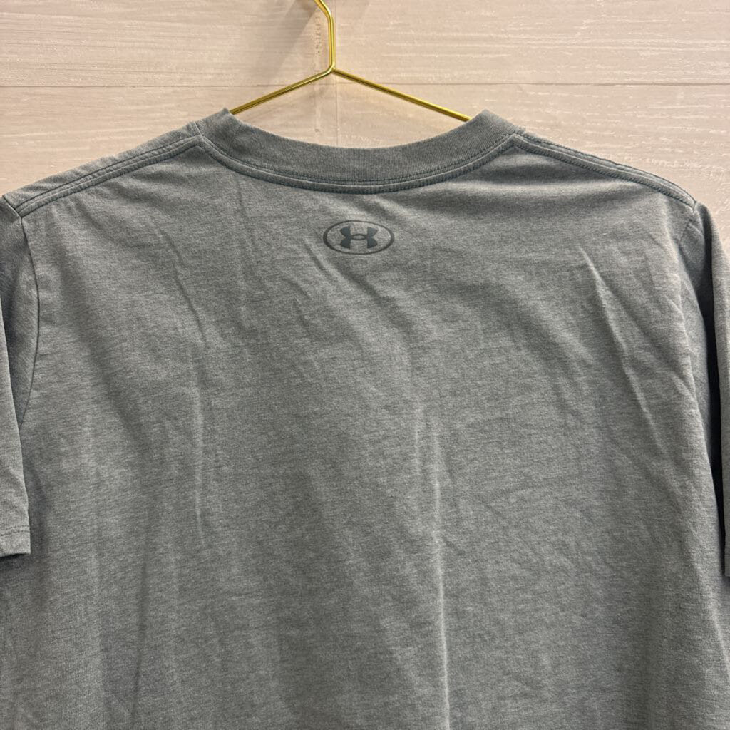 Under Armour Blue Cropped Short Sleeve Top Extra Small