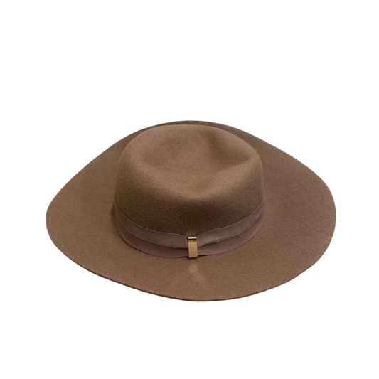NIne West Brown Felt Fedora Hat