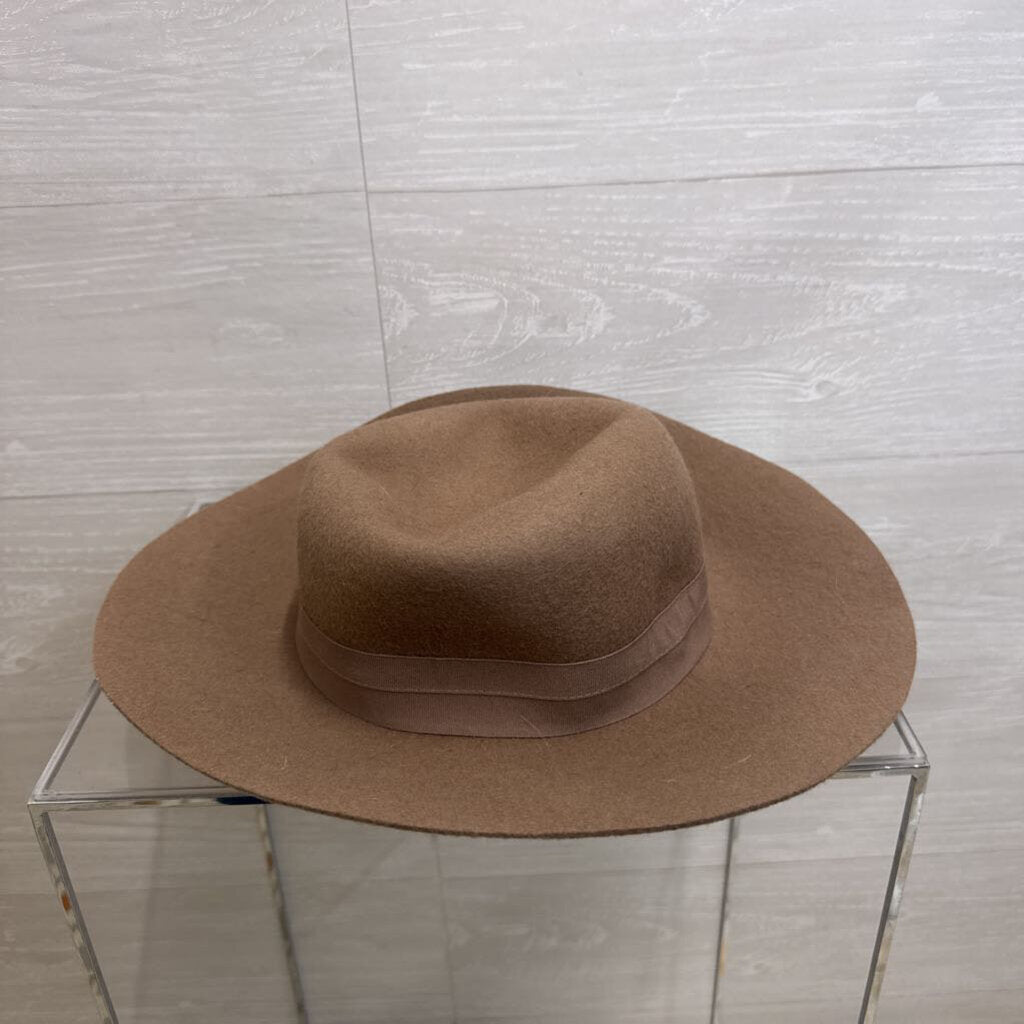 NIne West Brown Felt Fedora Hat