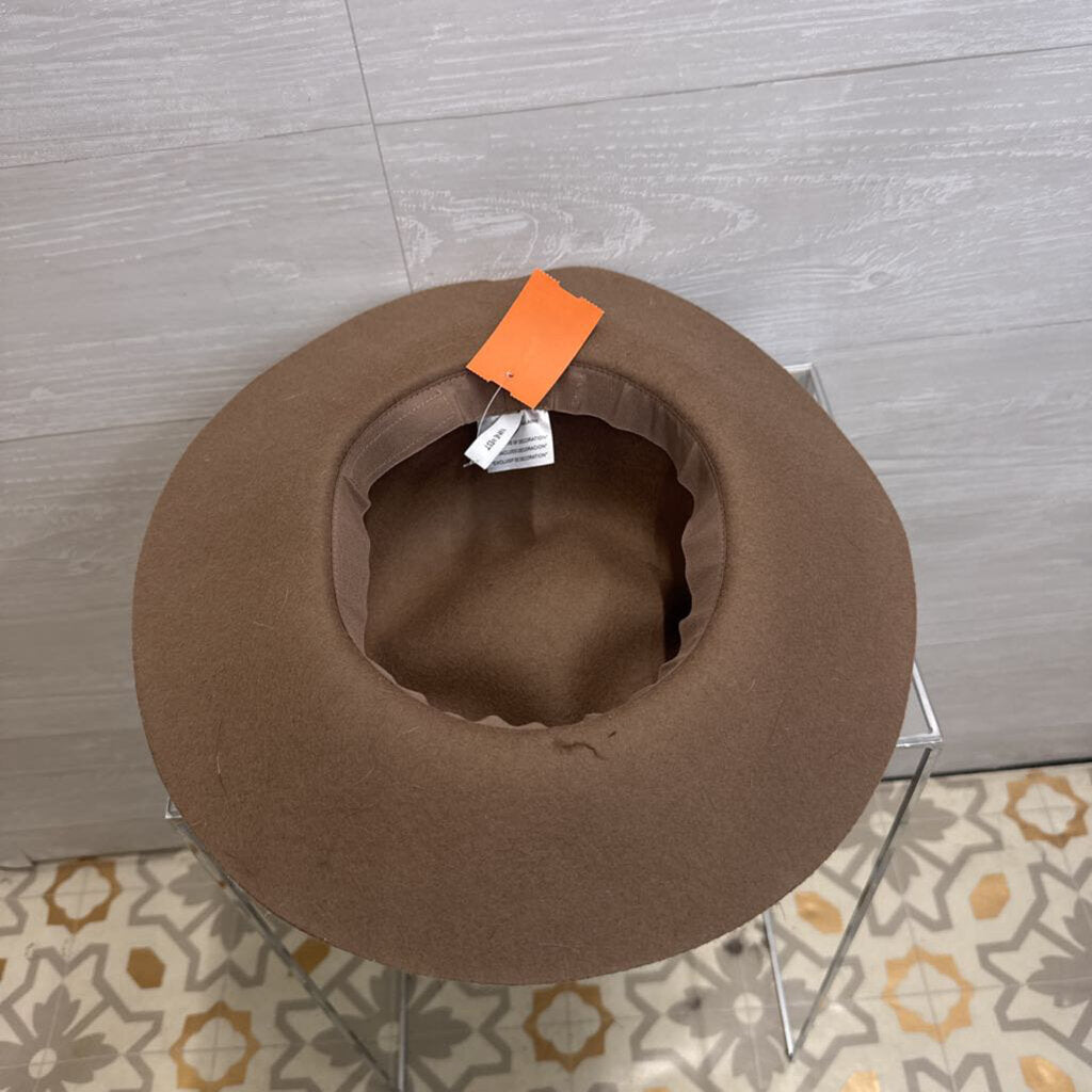 NIne West Brown Felt Fedora Hat