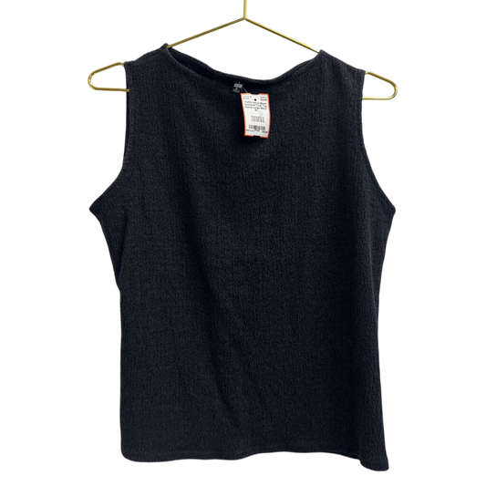 Black Textured Tank Top Extra Large