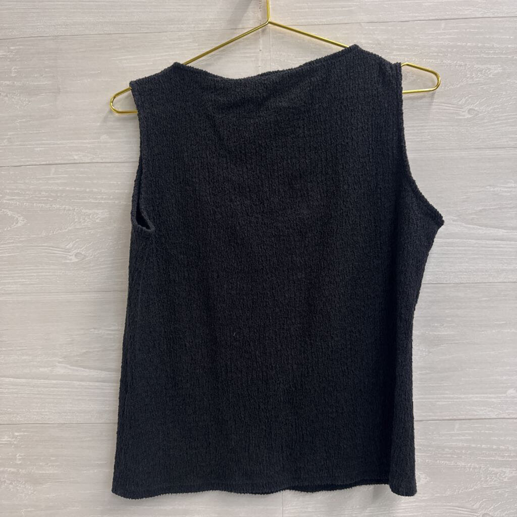 Black Textured Tank Top Extra Large