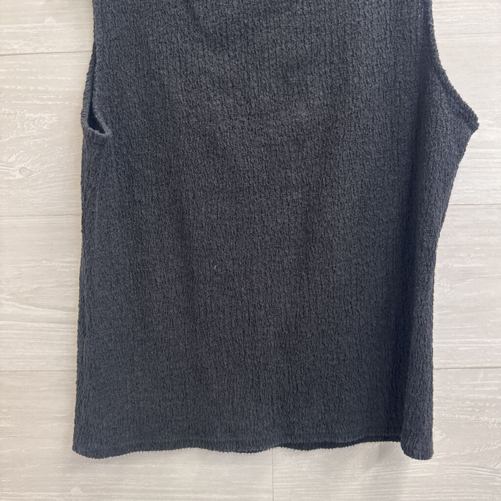 Black Textured Tank Top Extra Large