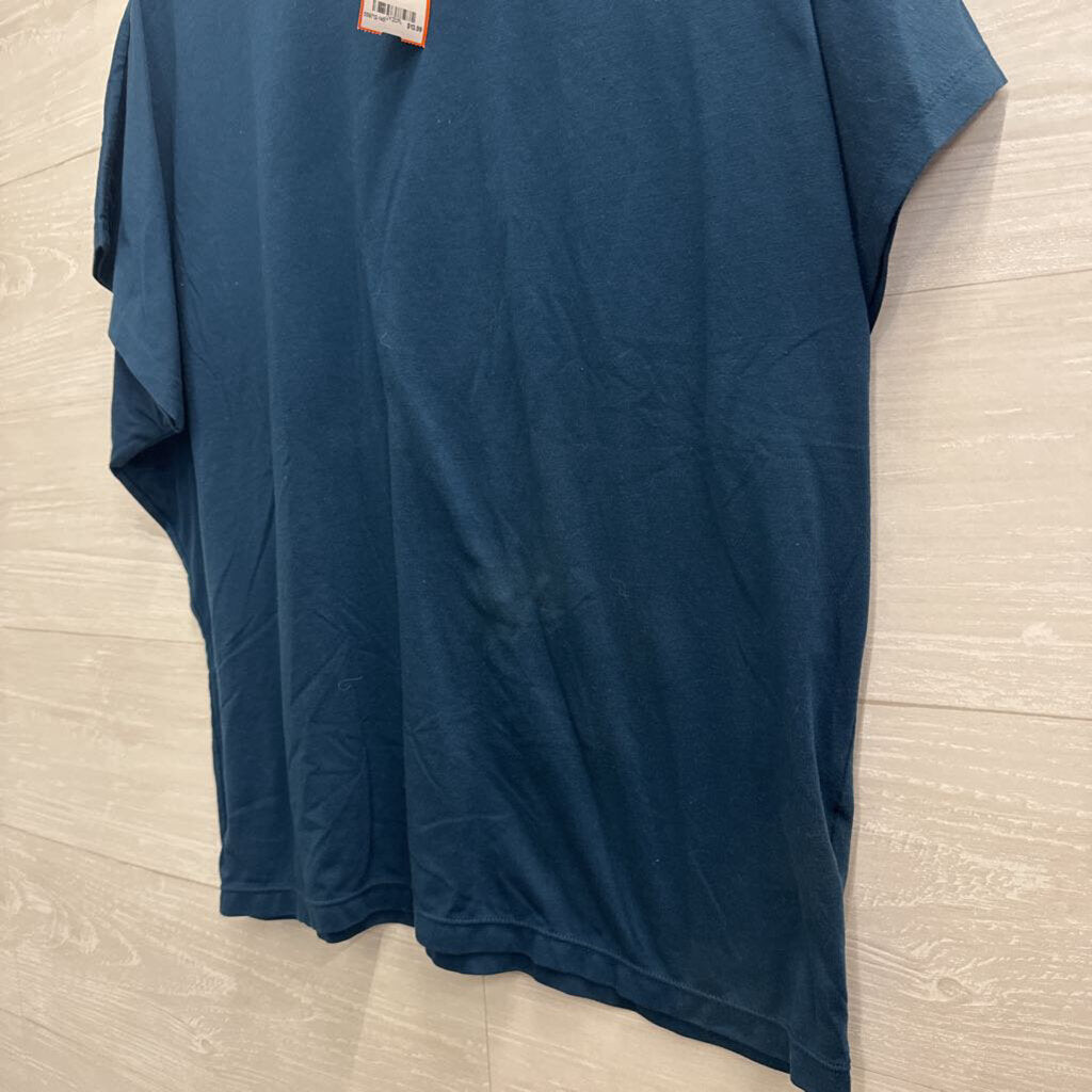 Blue Short Sleeve Top Large