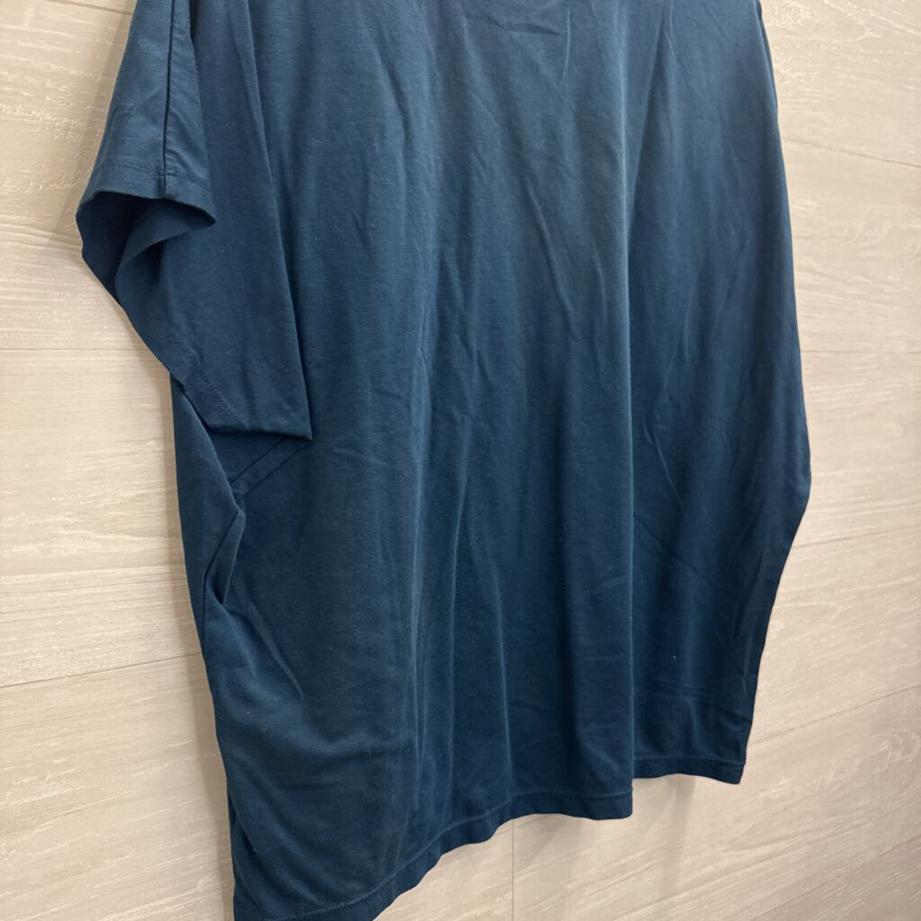 Blue Short Sleeve Top Large