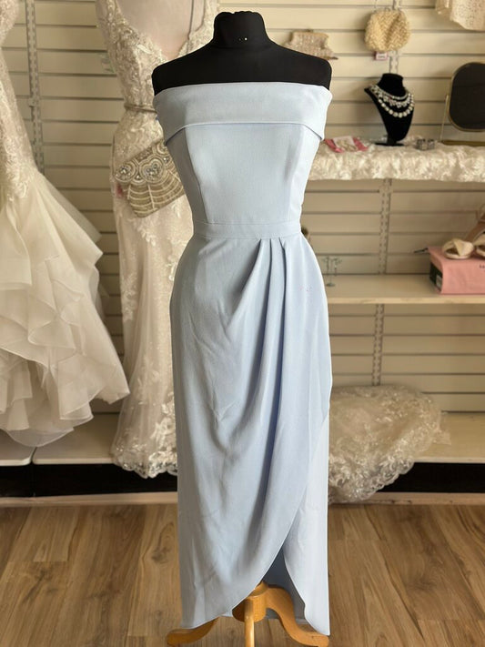 BHLDN Blue Off Shoulder Long Formal Dress 10
