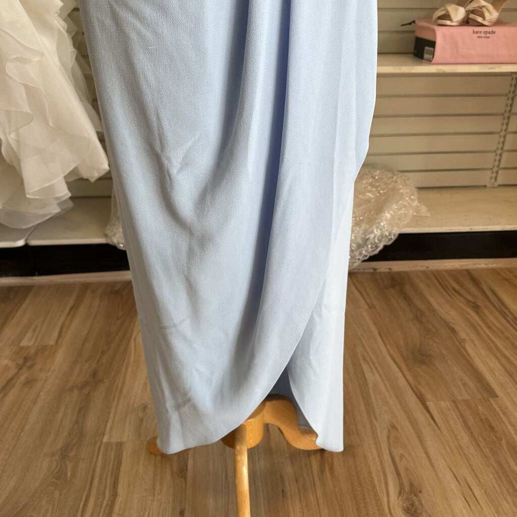 BHLDN Blue Off Shoulder Long Formal Dress 10