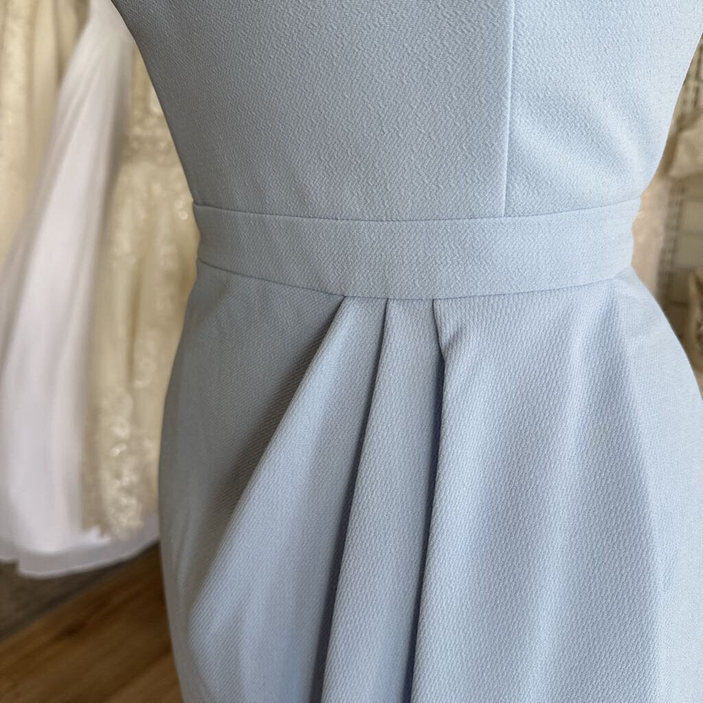 BHLDN Blue Off Shoulder Long Formal Dress 10