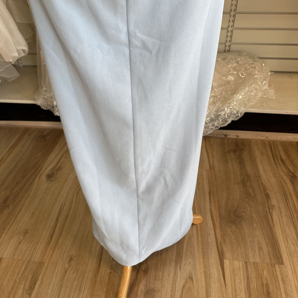 BHLDN Blue Off Shoulder Long Formal Dress 10