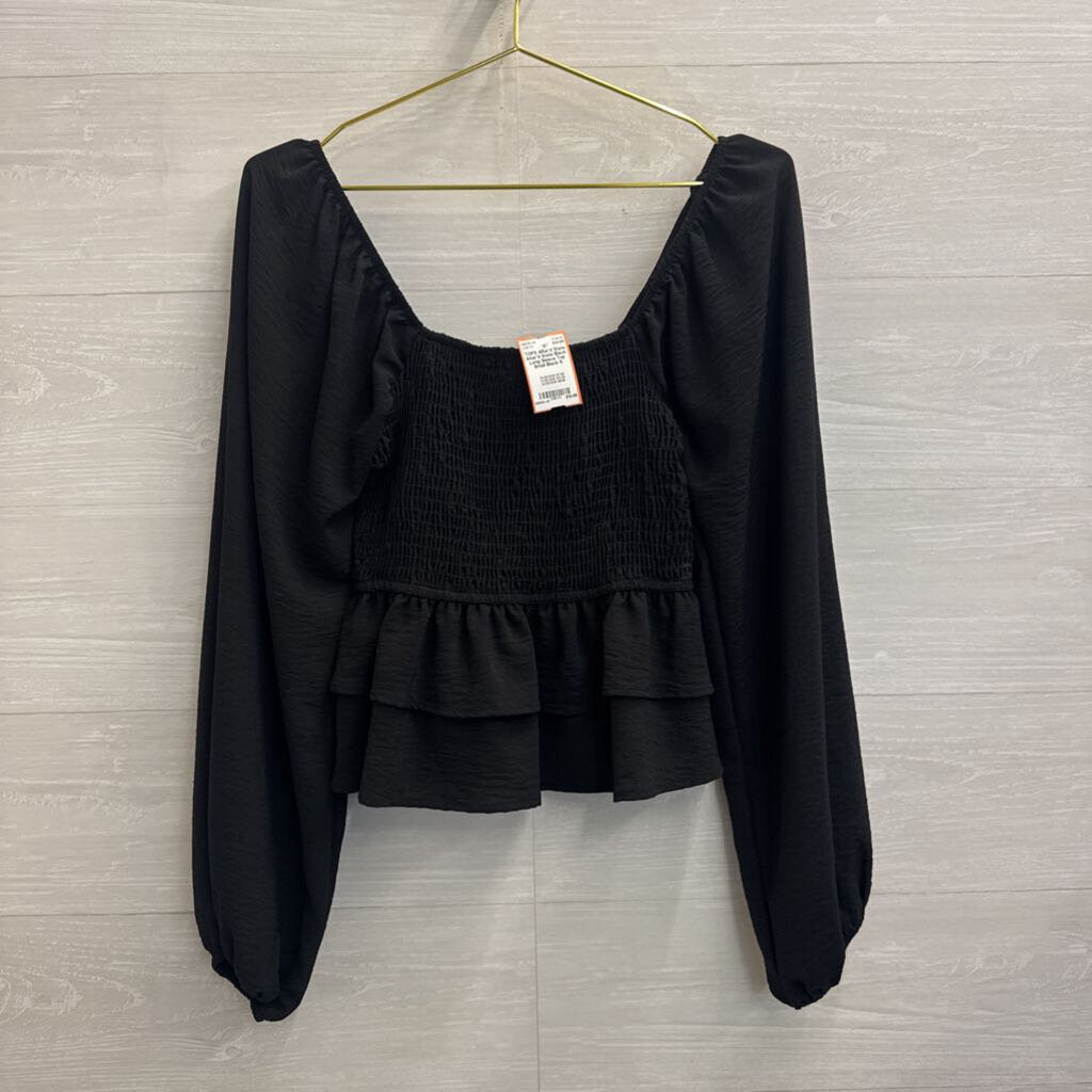 Altar'd State Black Long Sleeve Top Small