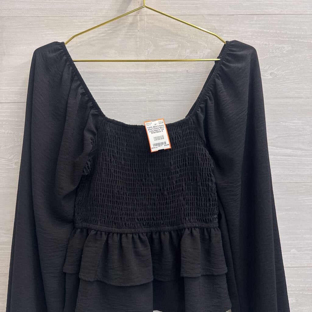 Altar'd State Black Long Sleeve Top Small