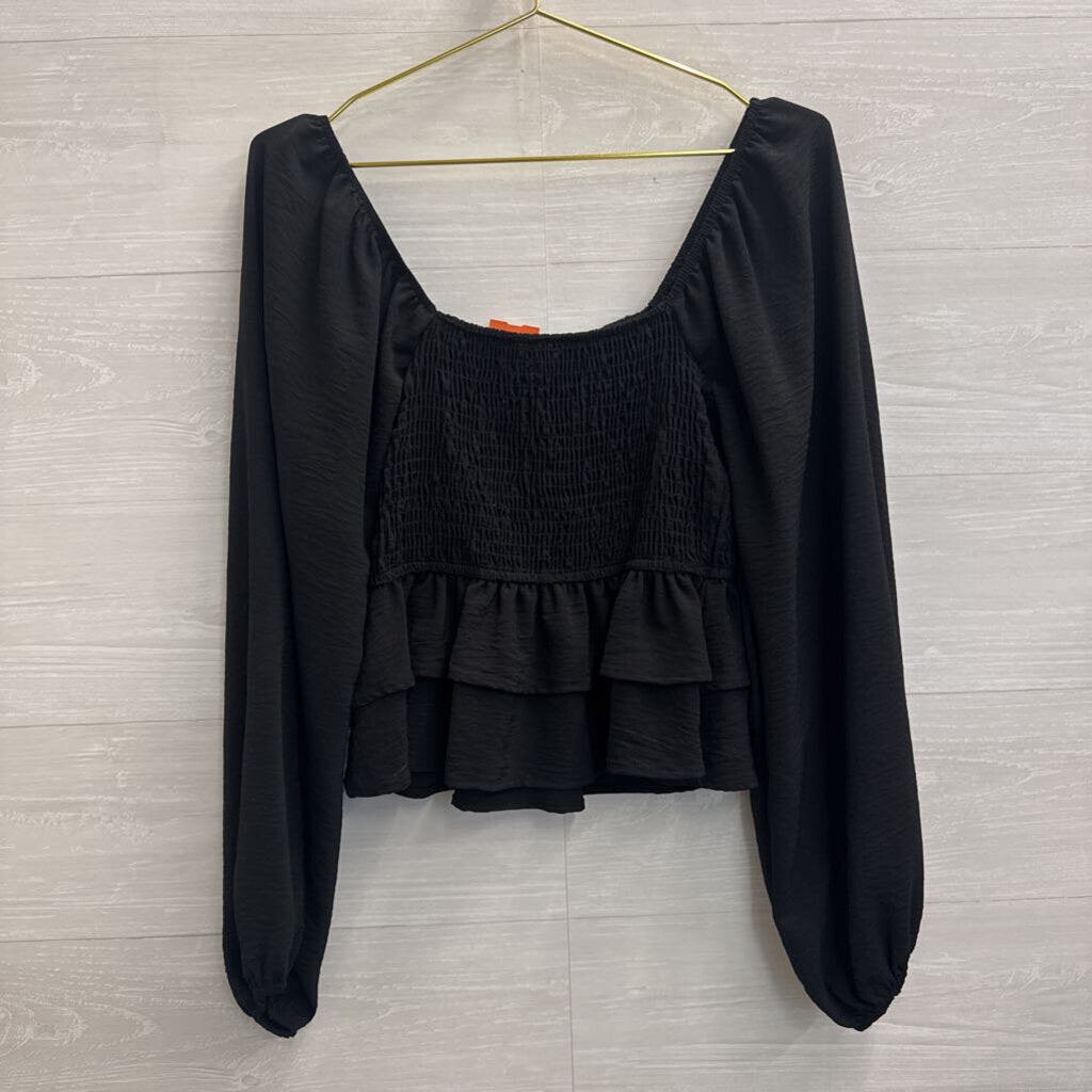 Altar'd State Black Long Sleeve Top Small