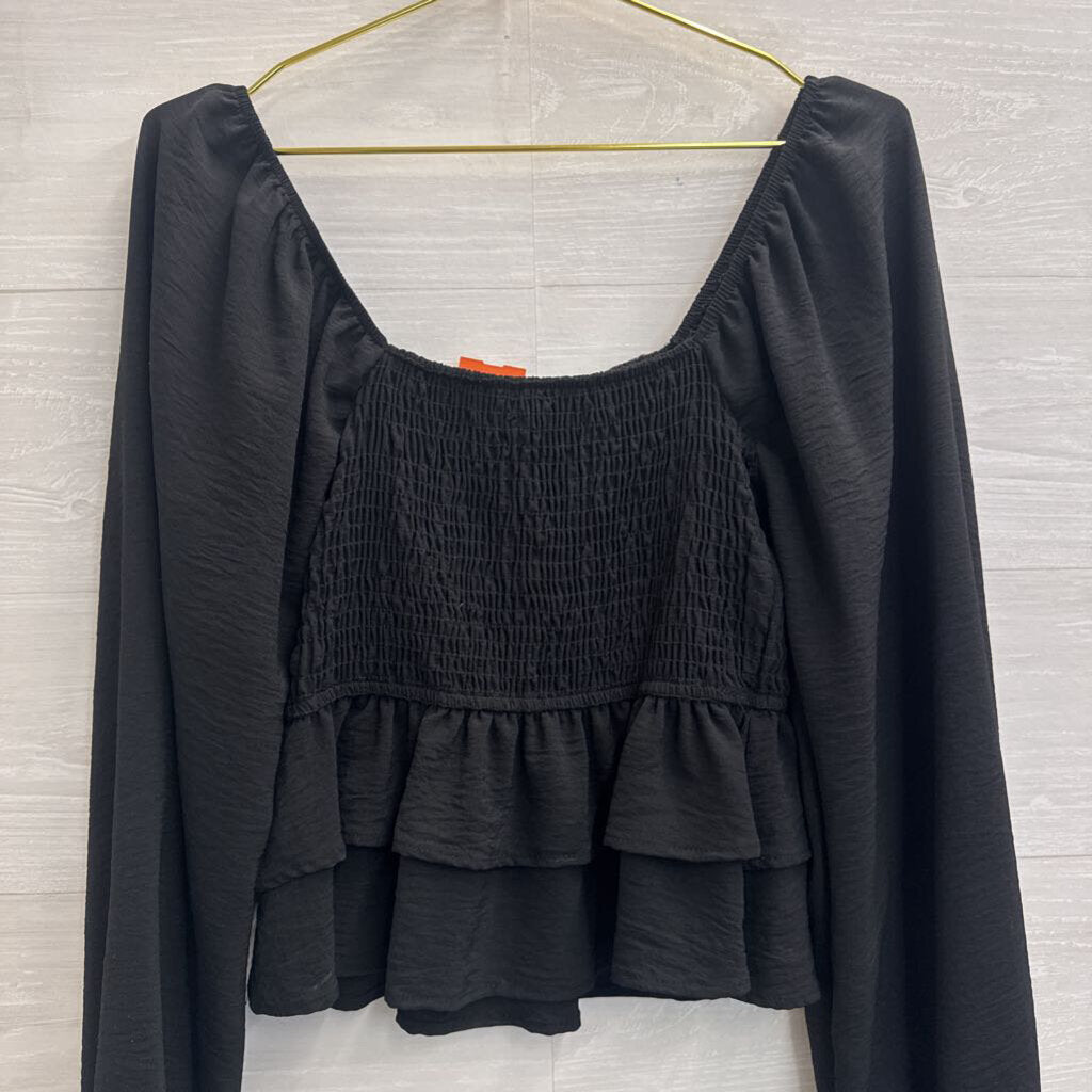 Altar'd State Black Long Sleeve Top Small