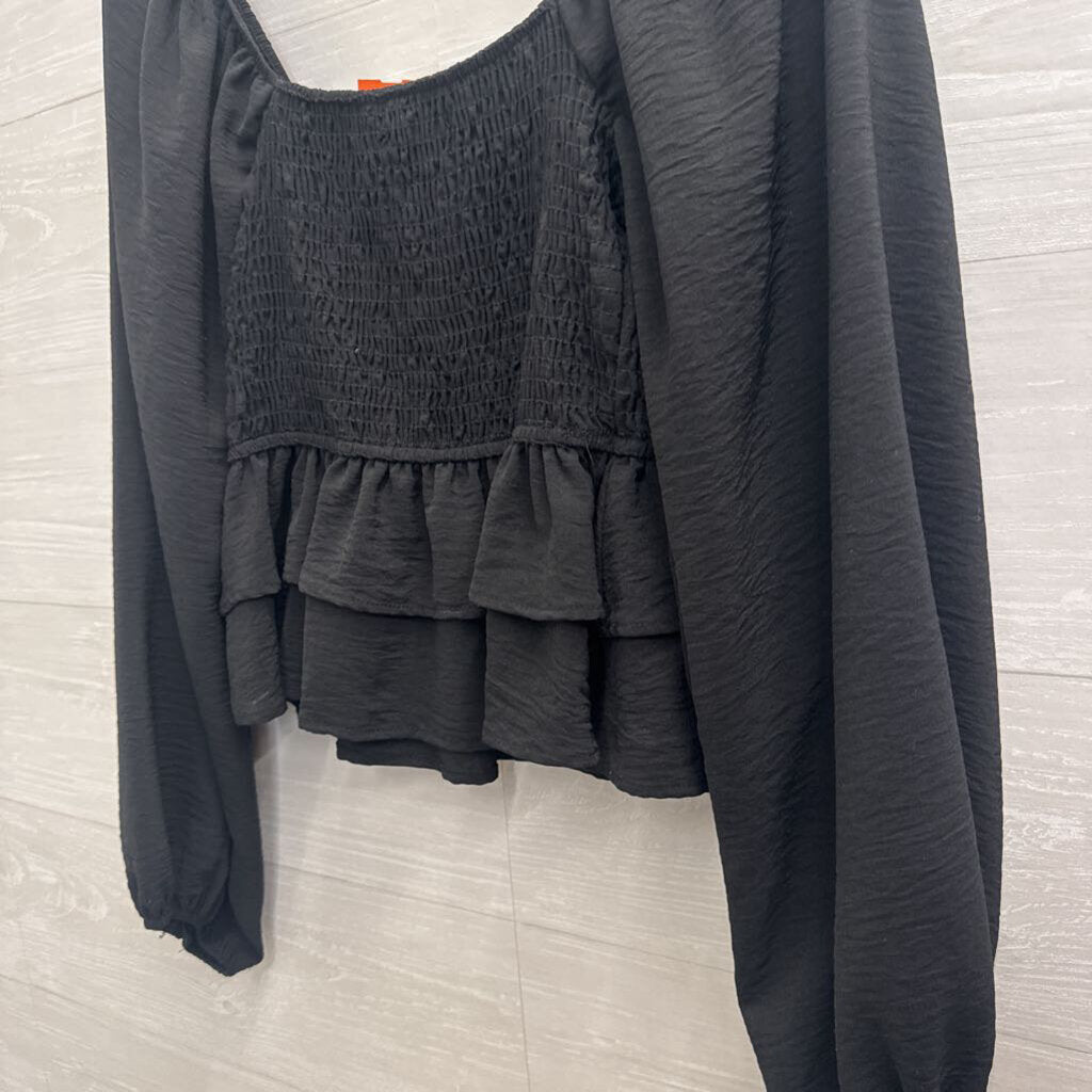 Altar'd State Black Long Sleeve Top Small