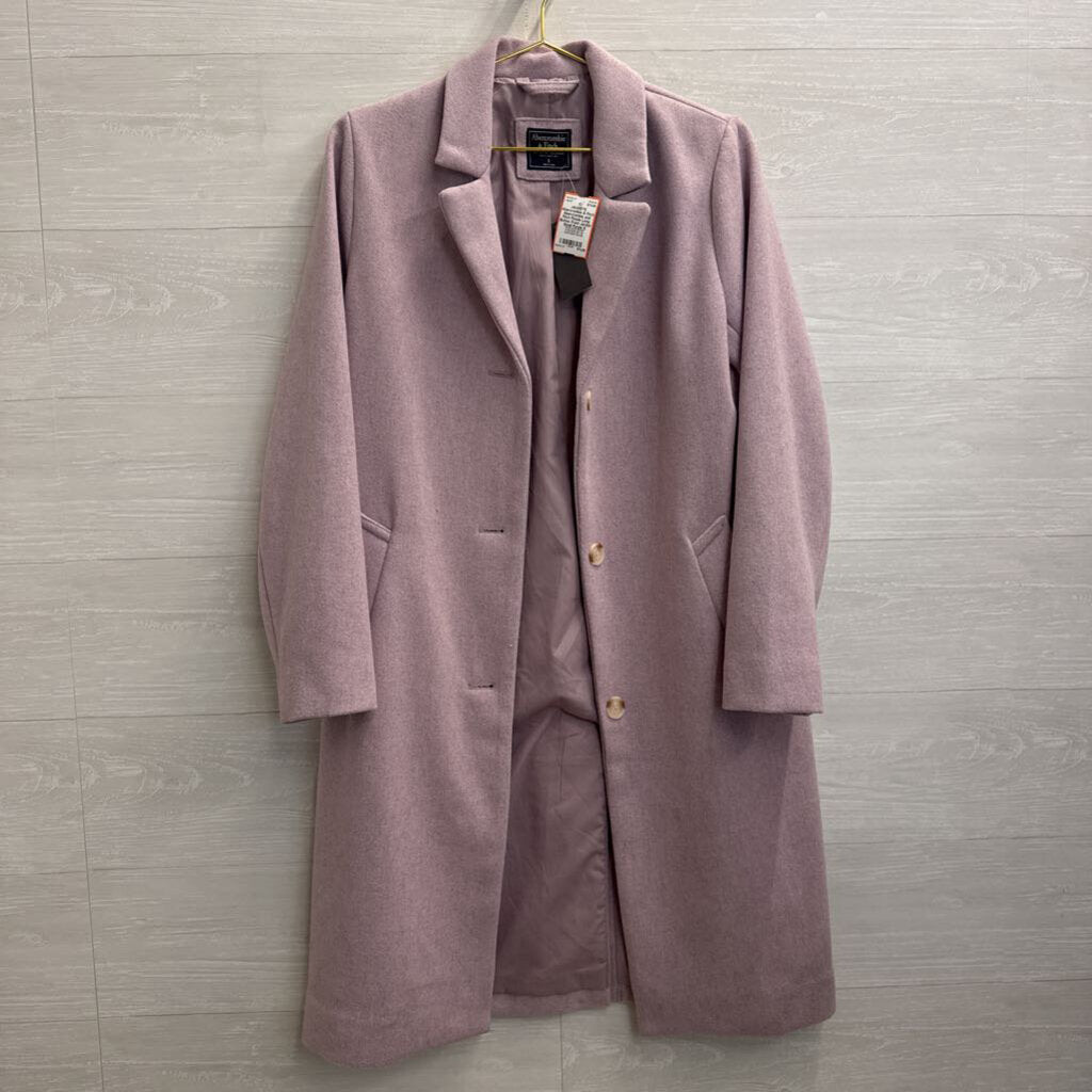 Abercrombie and Fitch Purple Long Button Front Jacket Small