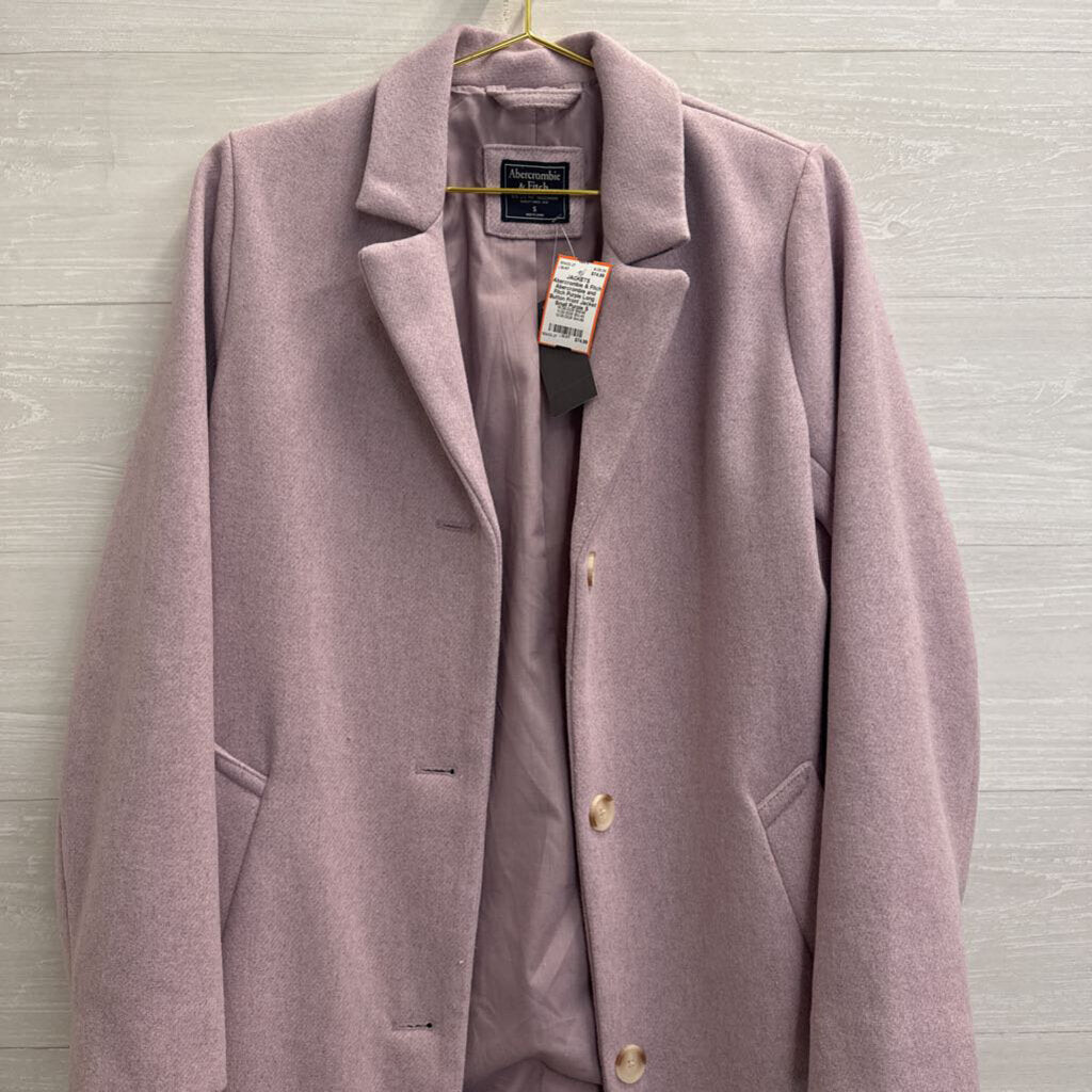 Abercrombie and Fitch Purple Long Button Front Jacket Small
