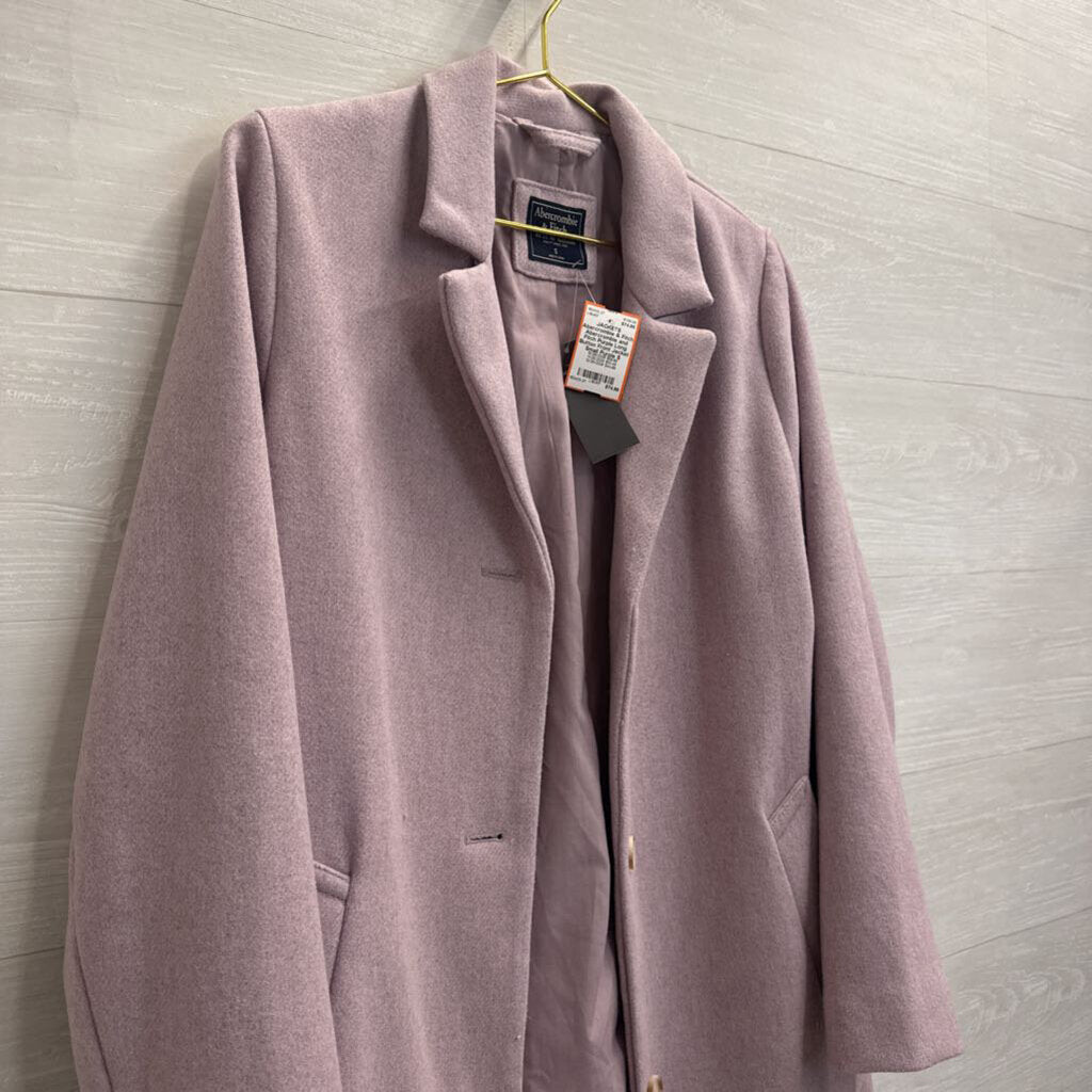 Abercrombie and Fitch Purple Long Button Front Jacket Small