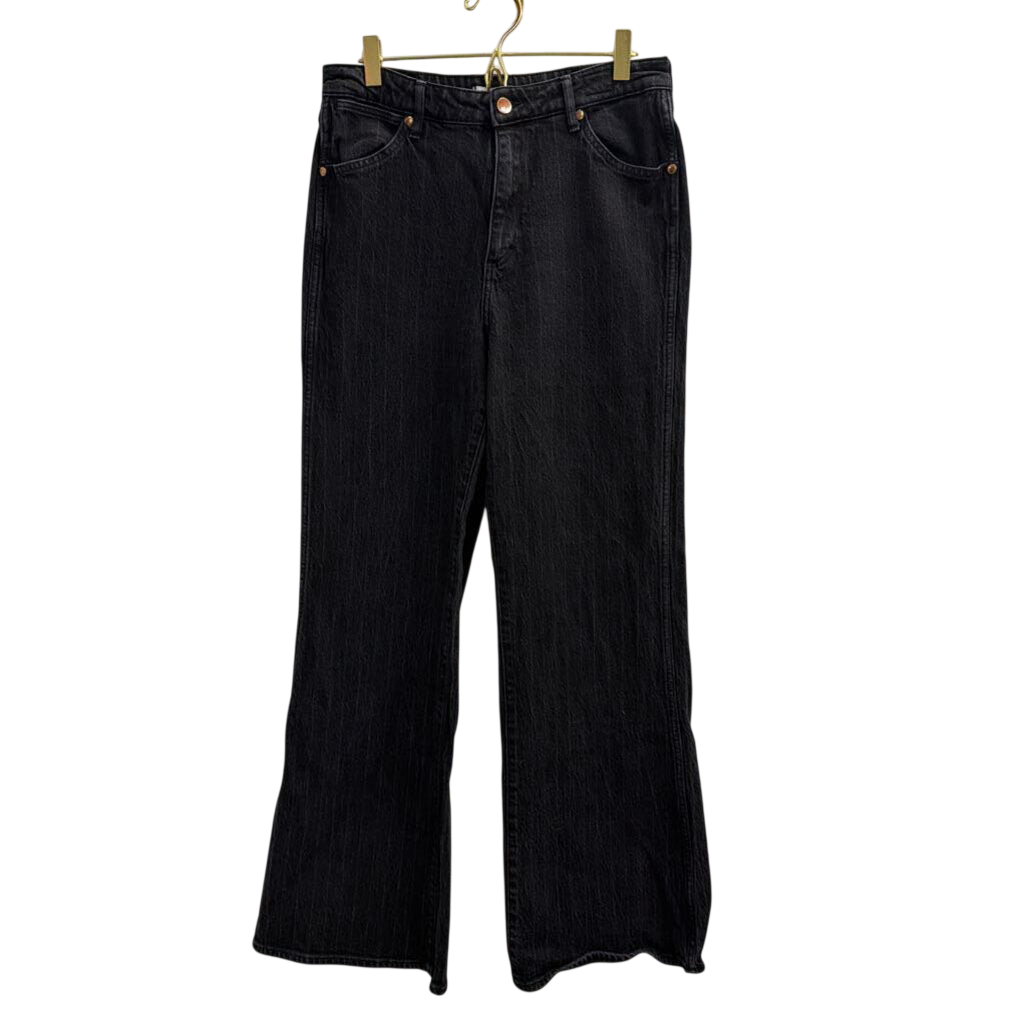Wrangler Black Denim Loose Flare Jeans 28
