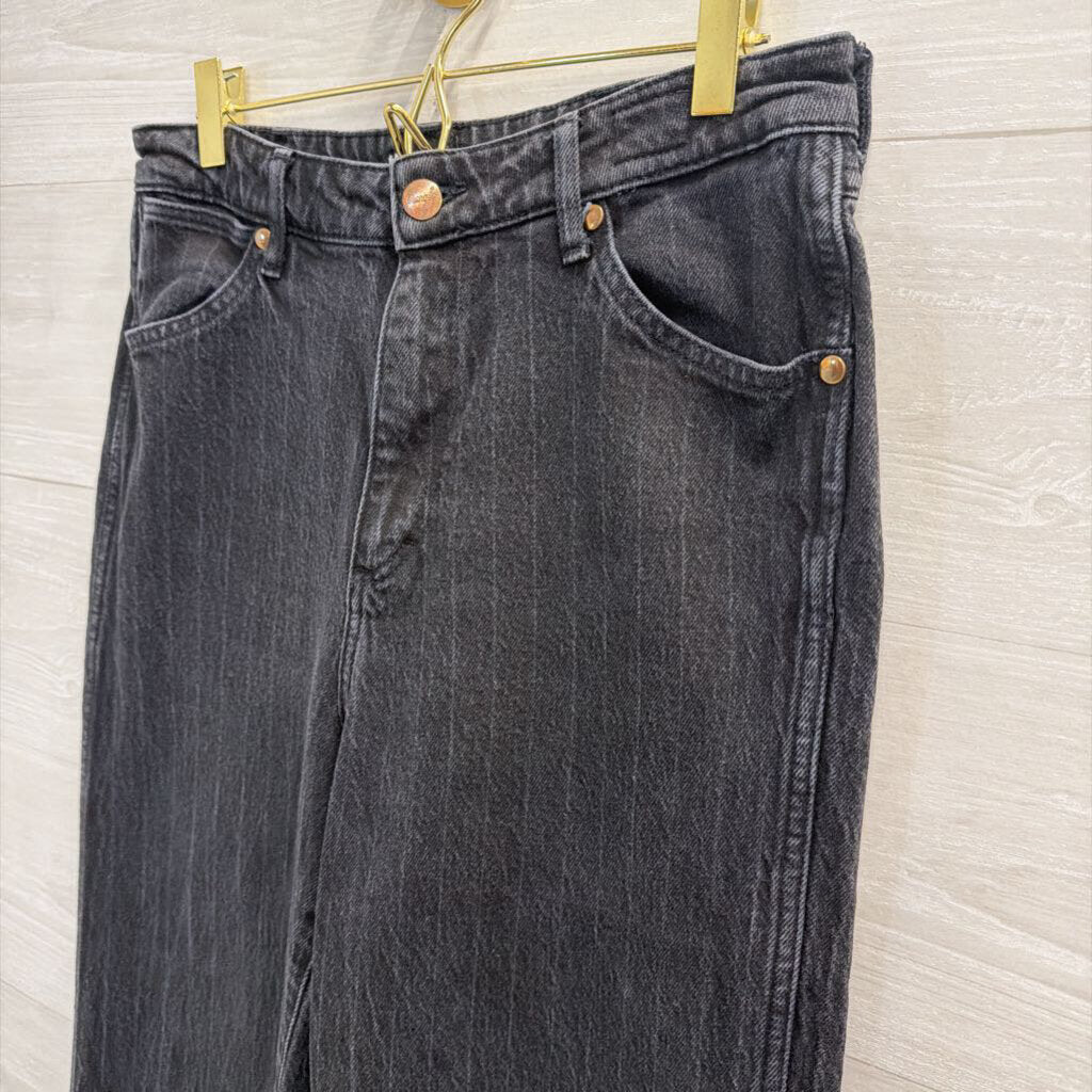 Wrangler Black Denim Loose Flare Jeans 28