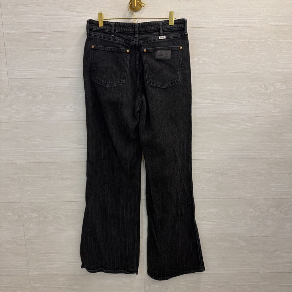 Wrangler Black Denim Loose Flare Jeans 28