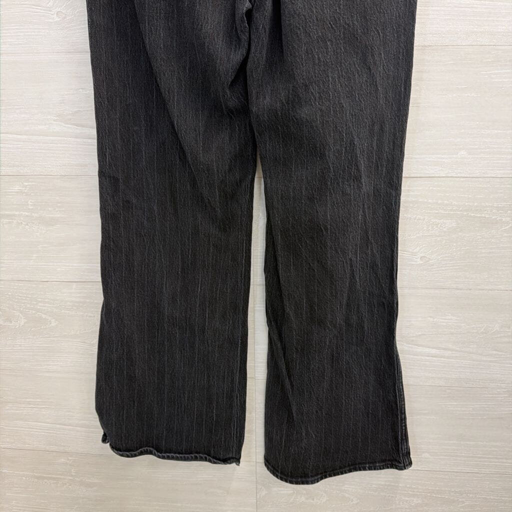 Wrangler Black Denim Loose Flare Jeans 28