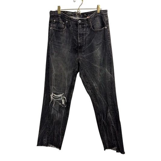 AG Black Denim The Phoebe Distressed Jeans 29