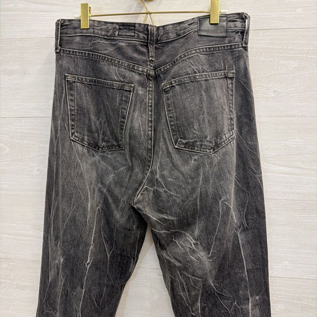 AG Black Denim The Phoebe Distressed Jeans 29