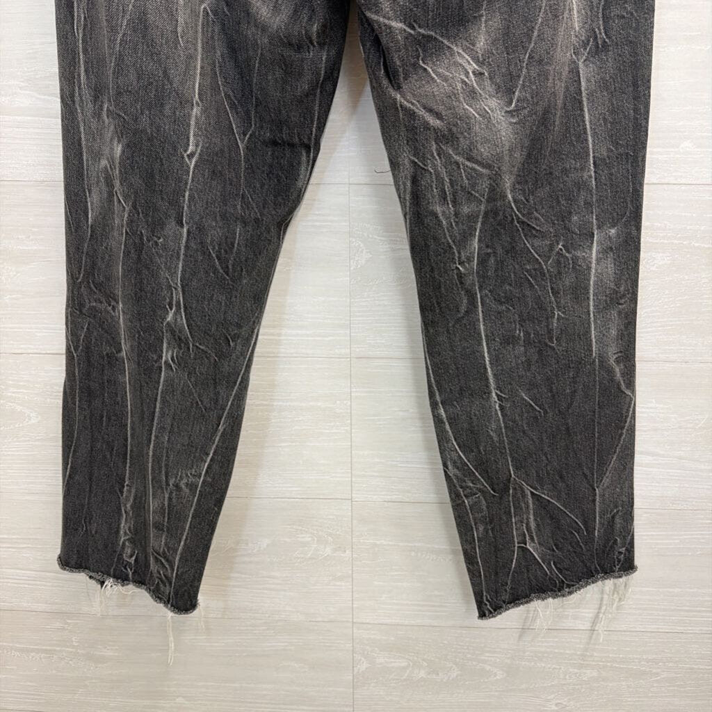 AG Black Denim The Phoebe Distressed Jeans 29