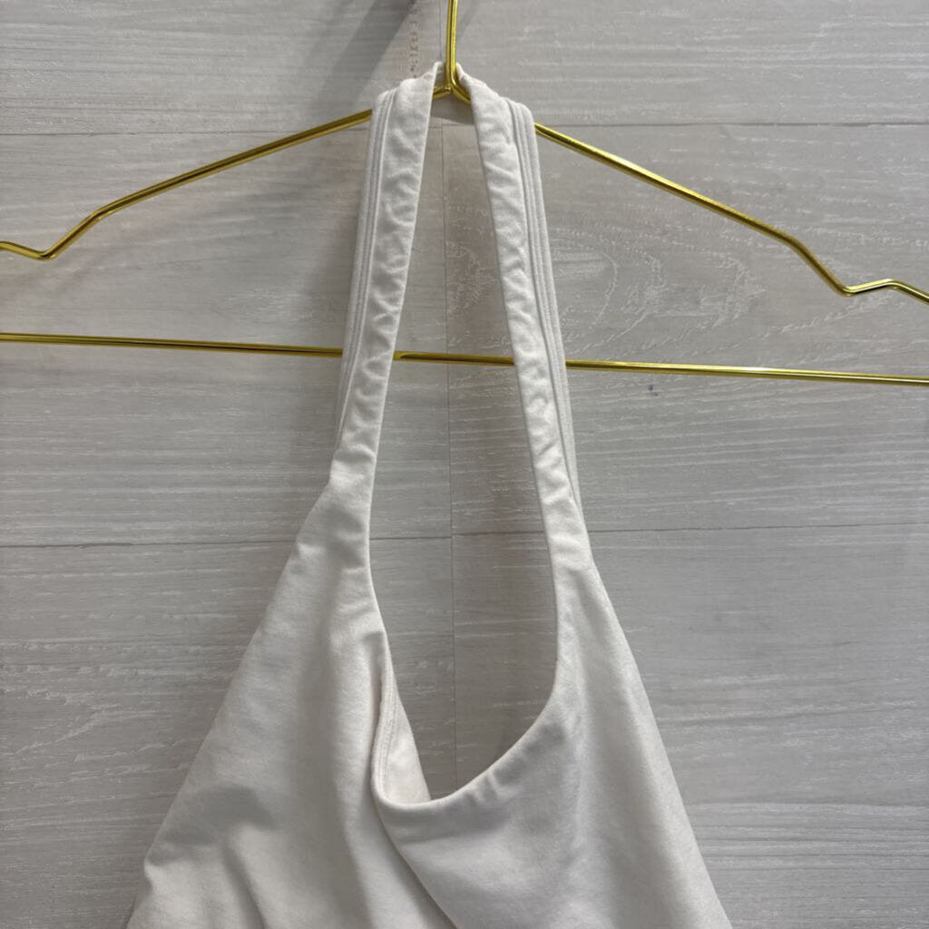 FP Movement White Halter Neck Bralette Medium