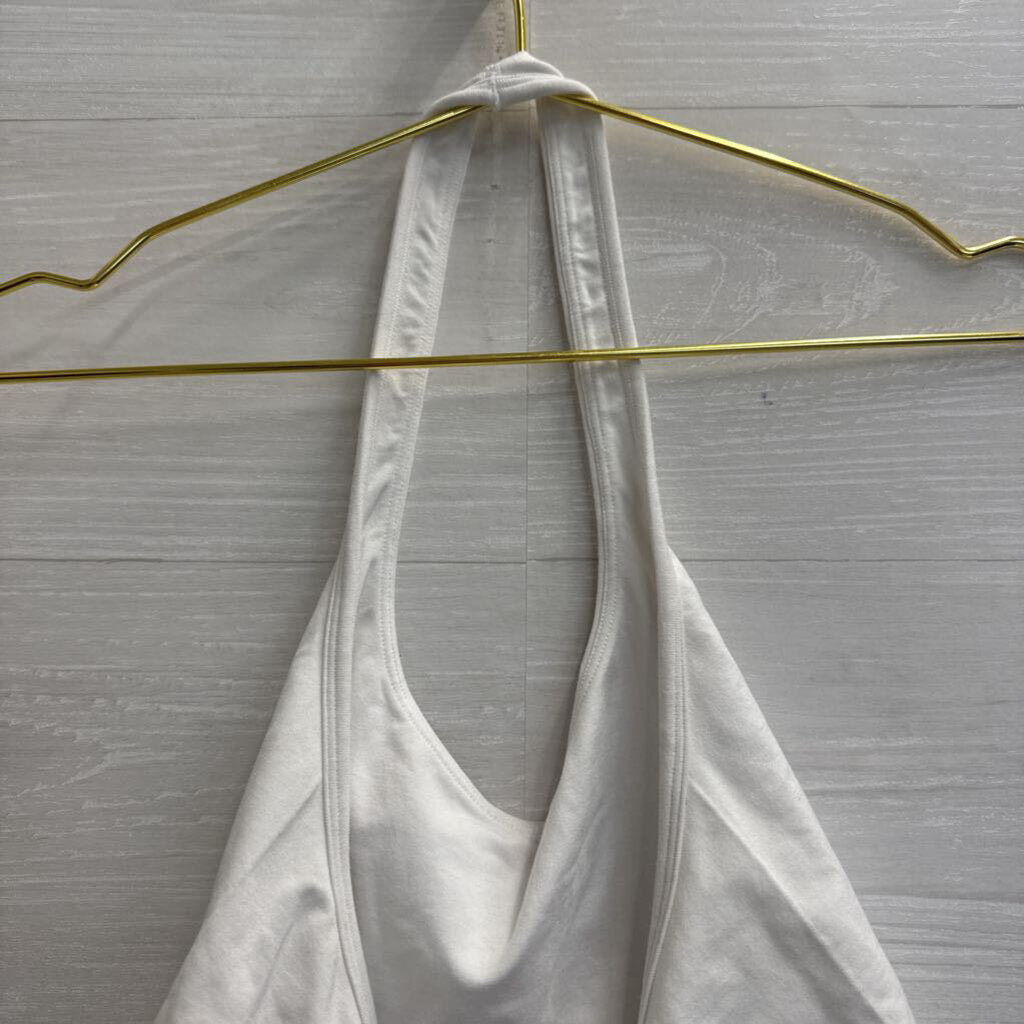 FP Movement White Halter Neck Bralette Medium