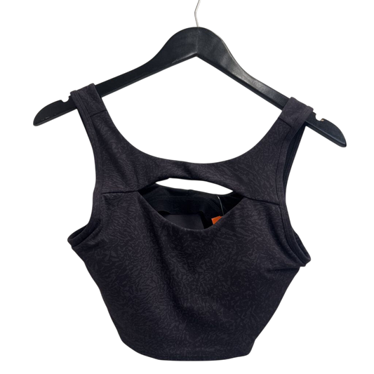 Lululemon Black Print Cutout Sports Bra 8