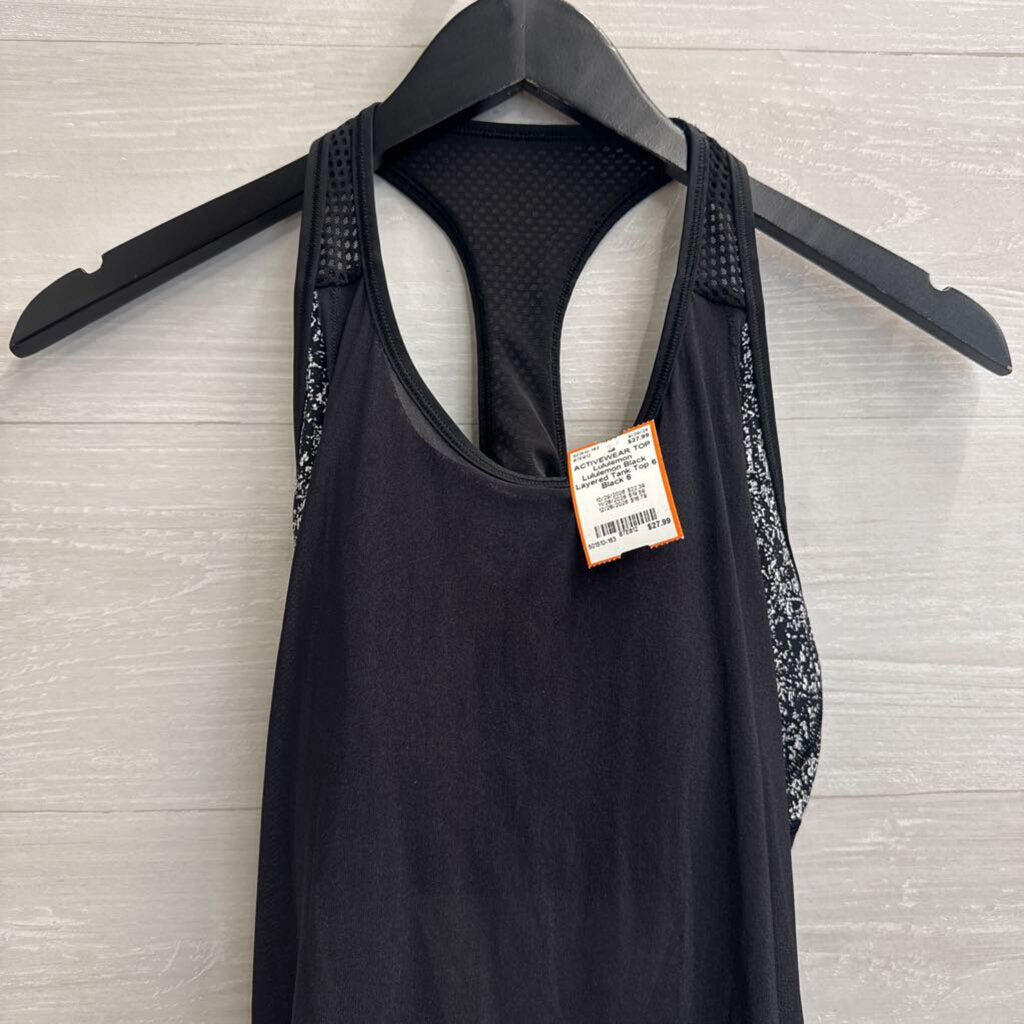 Lululemon Black Layered Tank Top 6