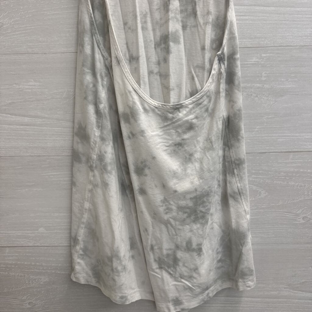 Lululemon White Print Tank Top Medium