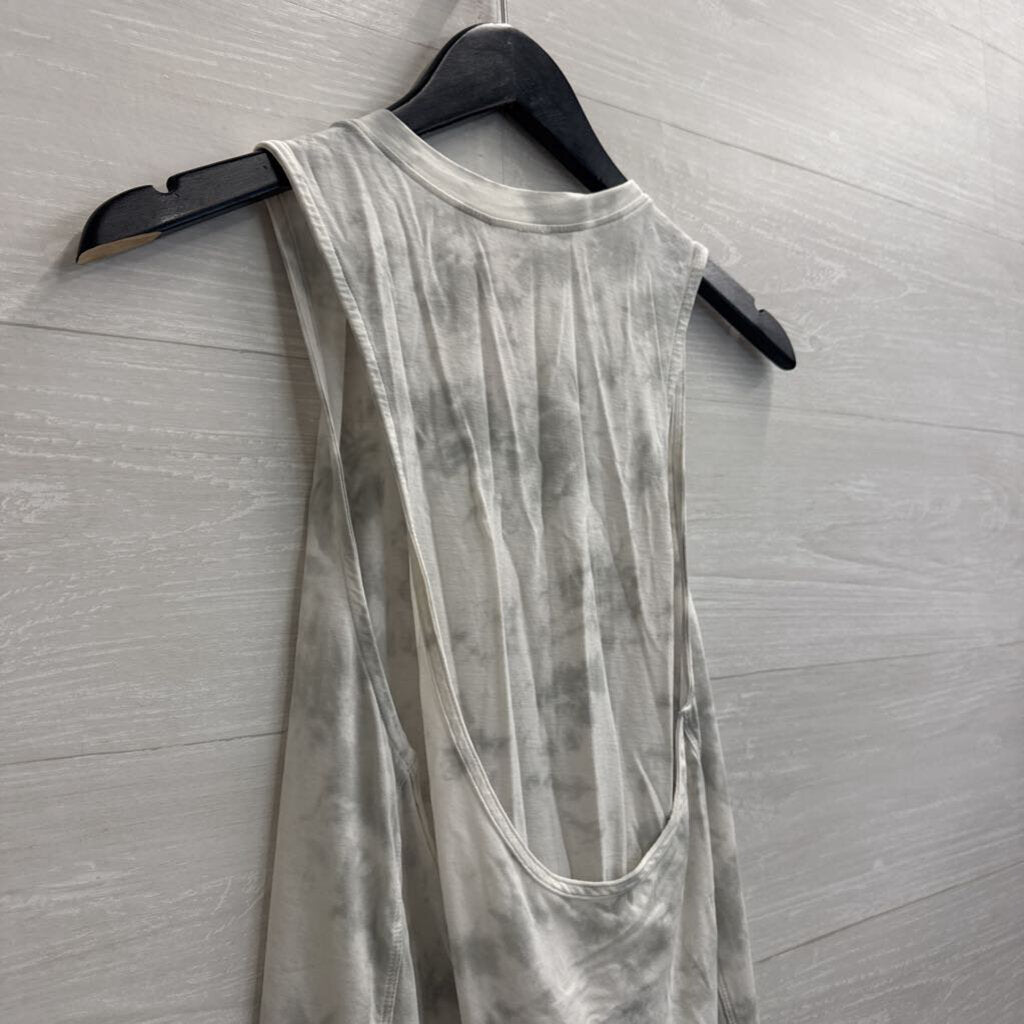 Lululemon White Print Tank Top Medium