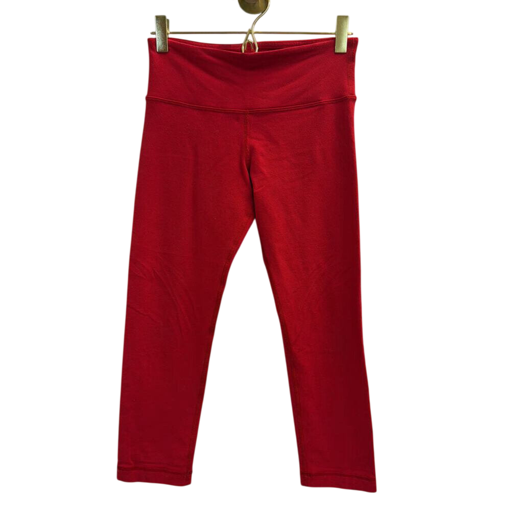 Lululemon Red Cropped Athletic Leggings 6