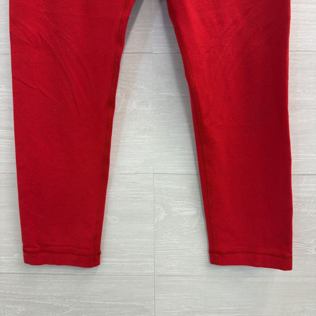 Lululemon Red Cropped Athletic Leggings 6