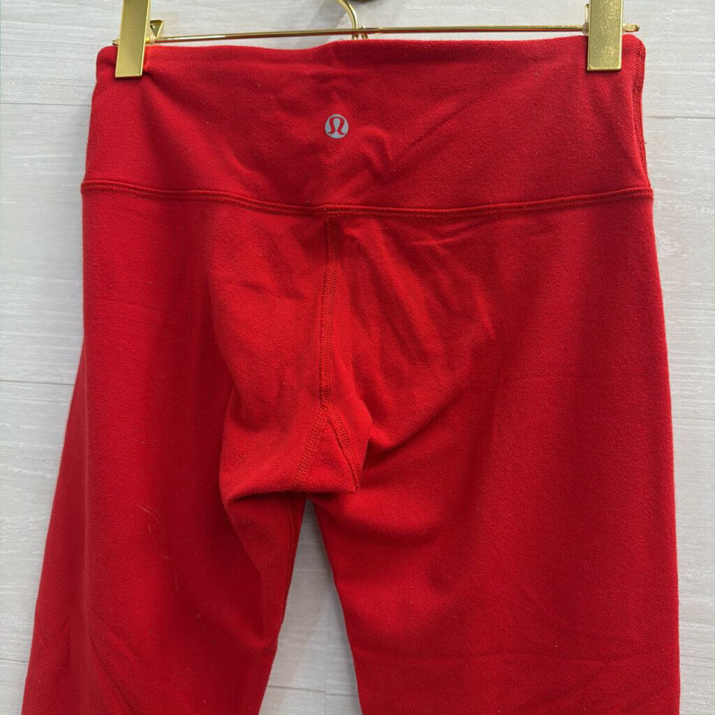 Lululemon Red Cropped Athletic Leggings 6