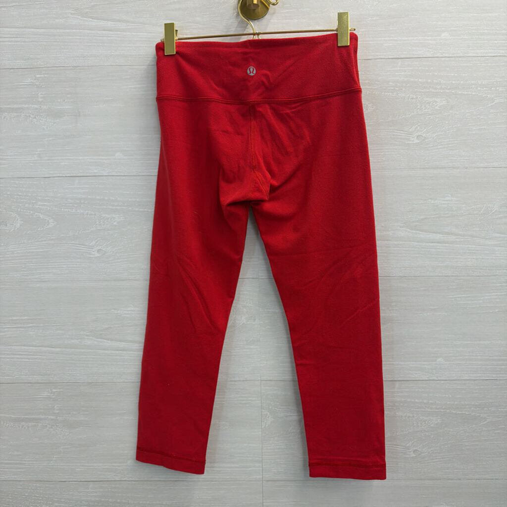 Lululemon Red Cropped Athletic Leggings 6