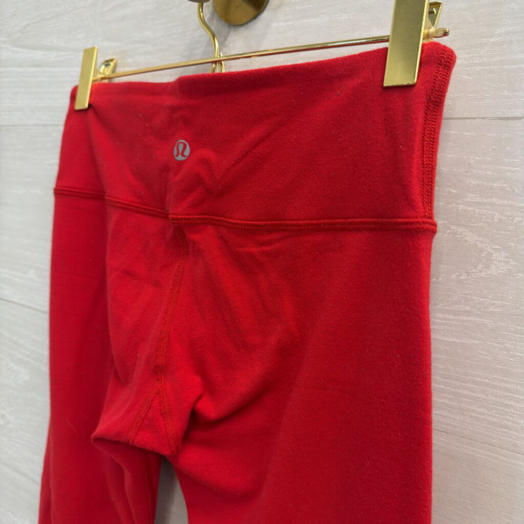 Lululemon Red Cropped Athletic Leggings 6