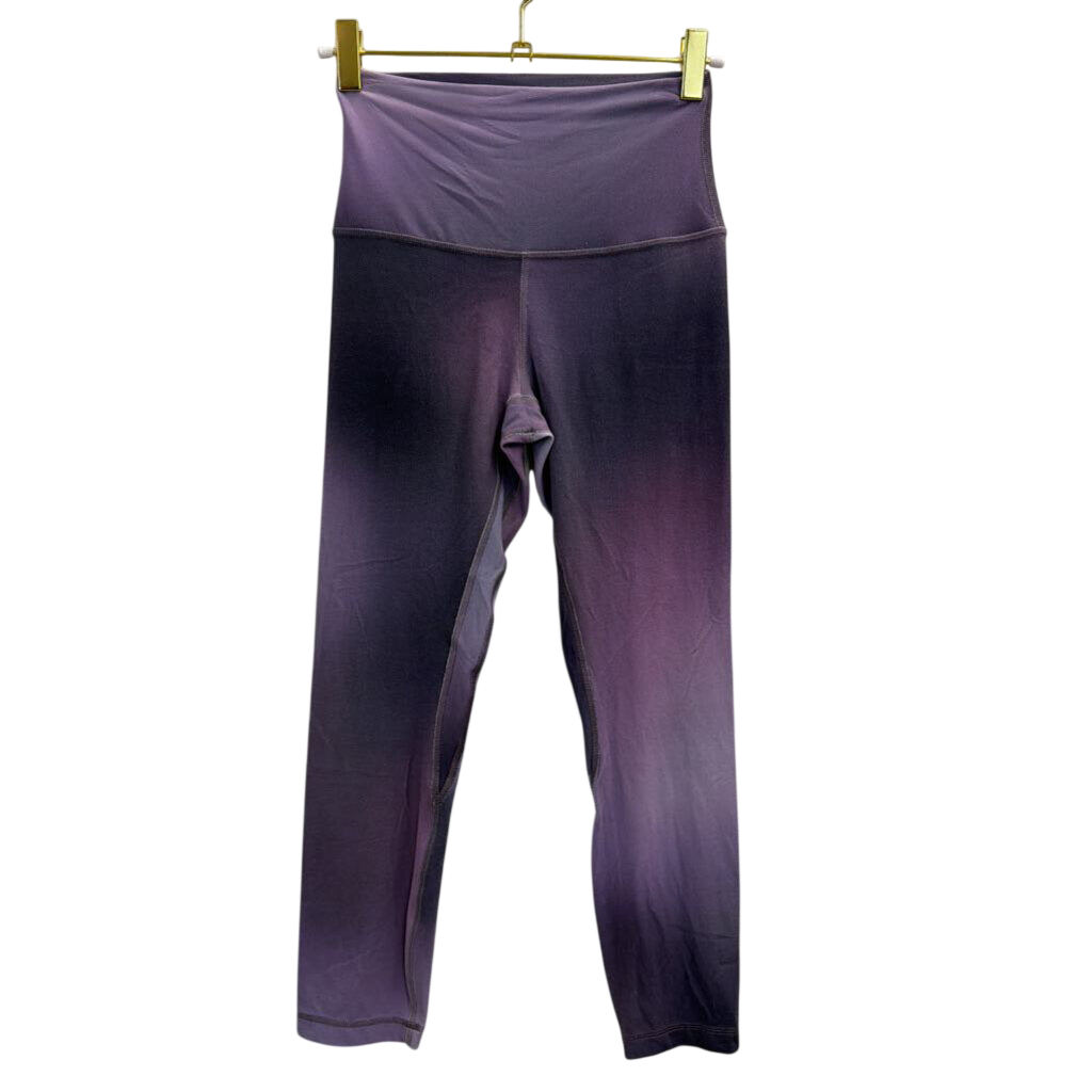 Lululemon Purple/ Grey Print Athletic Leggings 4