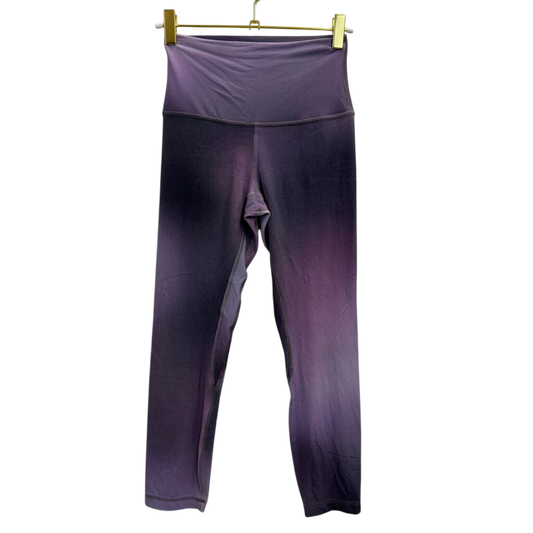 Lululemon Purple/ Grey Print Athletic Leggings 4